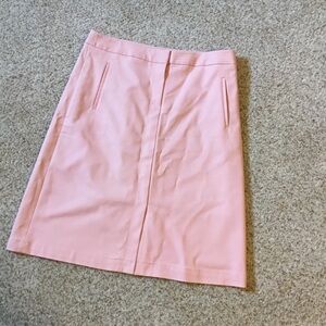 Talbots Pink Peach A Line Straight Skirt Size 14